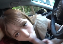 車でフェラ中出し野外で更に性慾大解放-part 1
