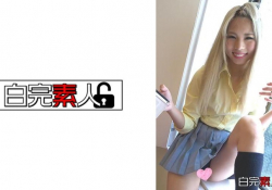 エッチで敏感体質なスレンダー金髪ギャルと3P