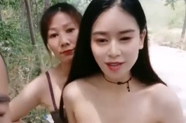 鄉間小路邊露出開幹...